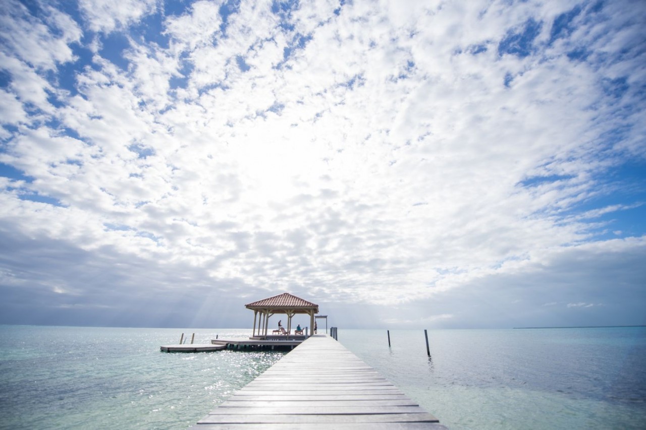 The sky over St. George's Caye Resort - Adventure, Jungle excursions from a secluded island paradise. 